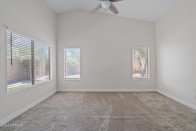 spare room with plenty of natural light and light carpet