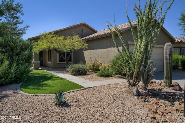 view of home's exterior with a garage