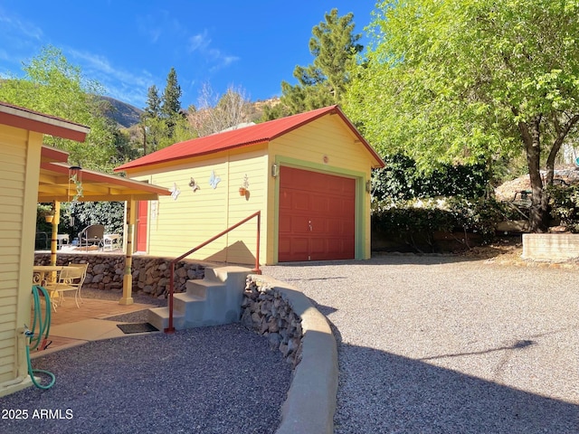 510 Tombstone Cyn, Bisbee, AZ 85603 - detached garage with a mountain view