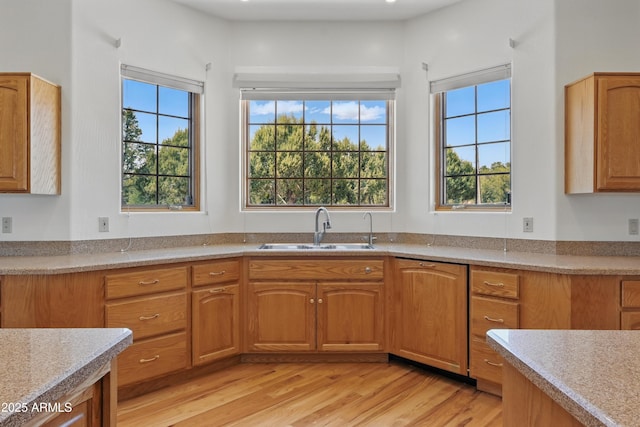889 E Dealers Choice Ln, Payson, AZ 85541 - kitchen with light countertops, plenty of natural light, a sink, and light wood-style flooring