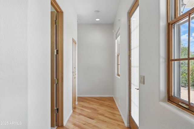 889 E Dealers Choice Ln, Payson, AZ 85541 - corridor featuring light wood-style floors, baseboards, and recessed lighting