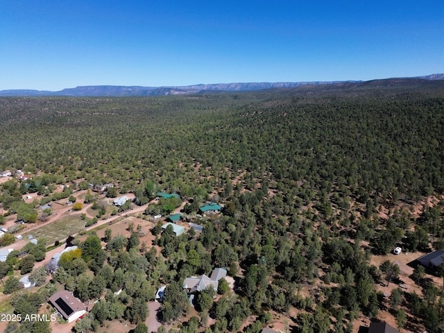 889 E Dealers Choice Ln, Payson, AZ 85541 - aerial view with a mountain view and a forest view