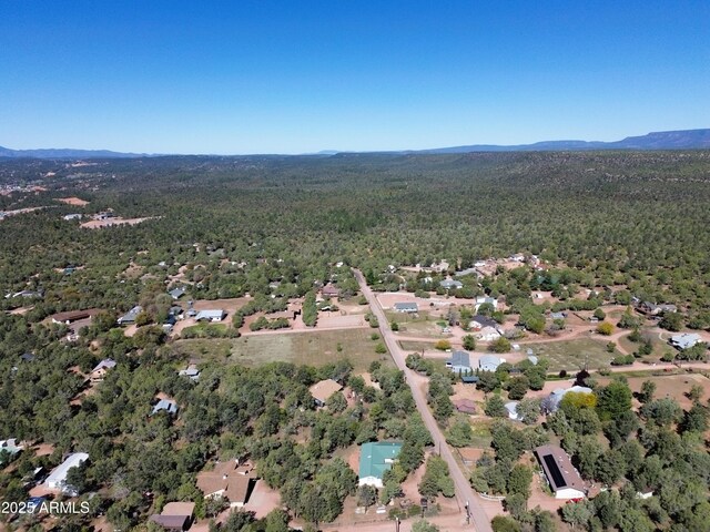 889 E Dealers Choice Ln, Payson, AZ 85541 - bird's eye view featuring a mountain view and a forest view