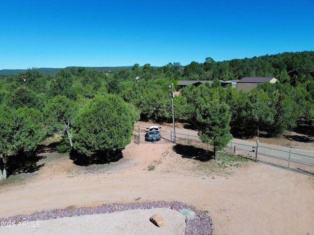 889 E Dealers Choice Ln, Payson, AZ 85541 - birds eye view of property featuring a wooded view