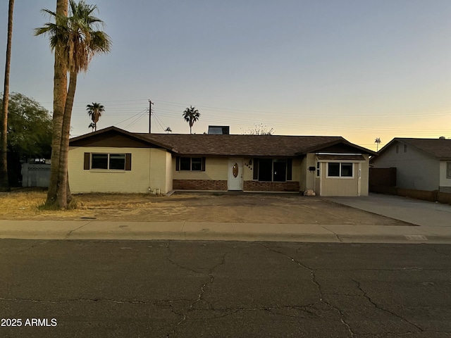 view of ranch-style home