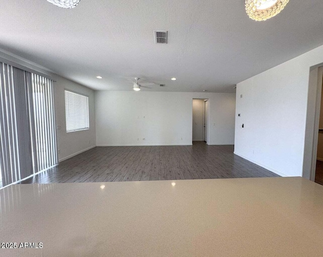 30507 N 167th St, Scottsdale, AZ 85262 - spare room featuring ceiling fan, wood finished floors, recessed lighting, and baseboards