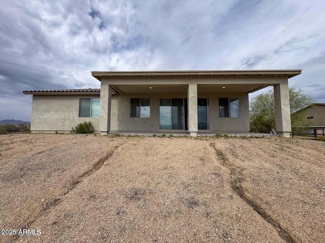 30507 N 167th St, Scottsdale, AZ 85262 - back of property with stucco siding and a tiled roof