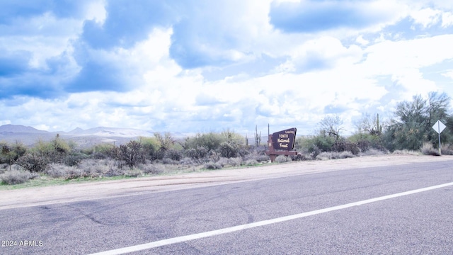 30507 N 167th St, Scottsdale, AZ 85262 - view of asphalt road with a mountain view and traffic signs