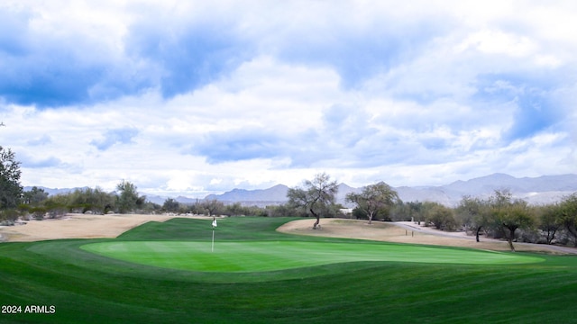 30507 N 167th St, Scottsdale, AZ 85262 - view of home's community with a mountain view, an area to practice putting, and view of golf course
