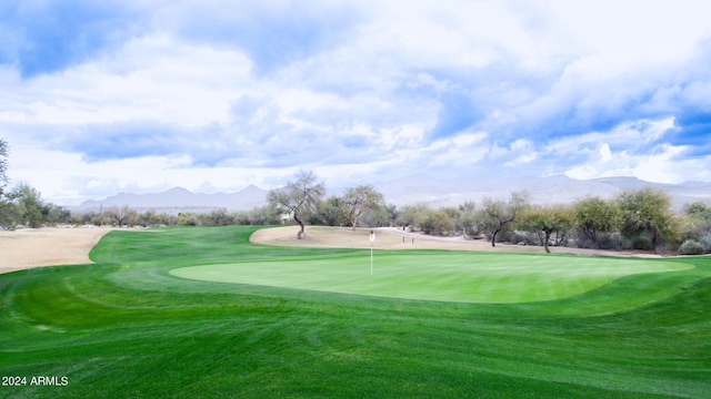 30507 N 167th St, Scottsdale, AZ 85262 - view of home's community with a mountain view, a putting area, and view of golf course