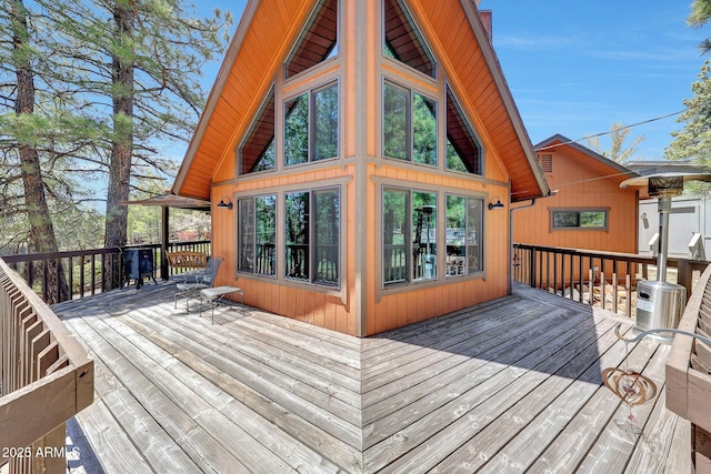 17425 Sequoia Dr, Munds Park, AZ 86017 - view of wooden deck