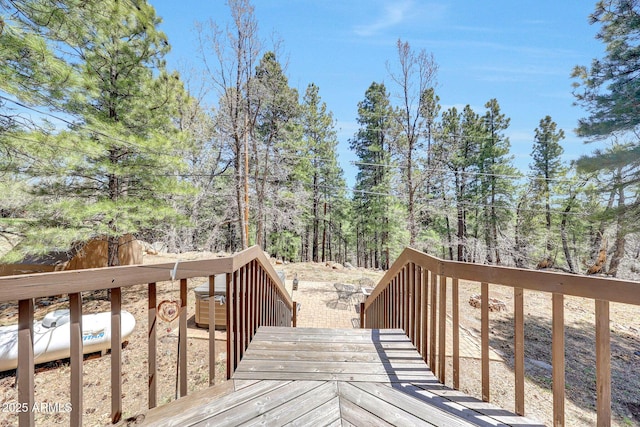 17425 Sequoia Dr, Munds Park, AZ 86017 - view of wooden terrace