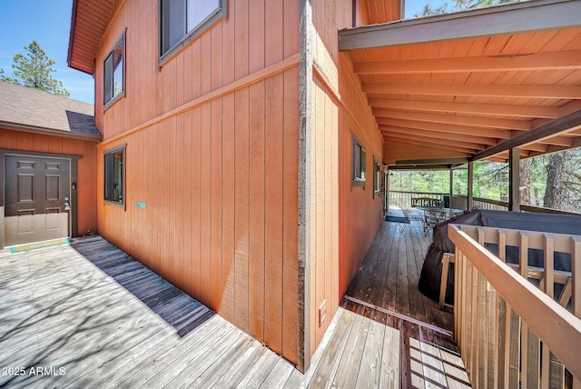 17425 Sequoia Dr, Munds Park, AZ 86017 - view of wooden terrace
