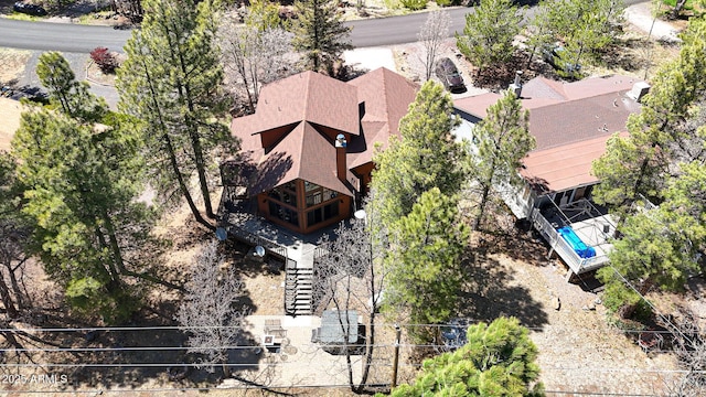 17425 Sequoia Dr, Munds Park, AZ 86017 - view from above of property
