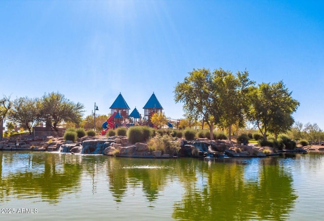 view of water feature