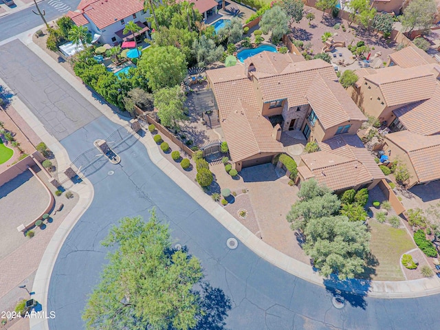 bird's eye view featuring a residential view