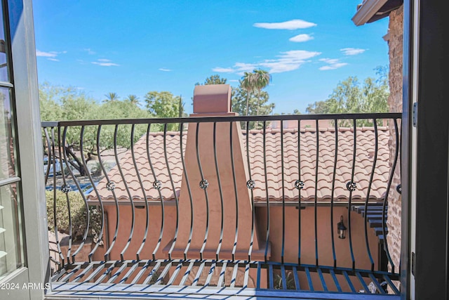 view of balcony