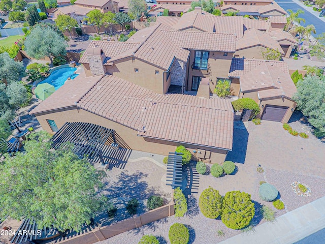 bird's eye view featuring a residential view