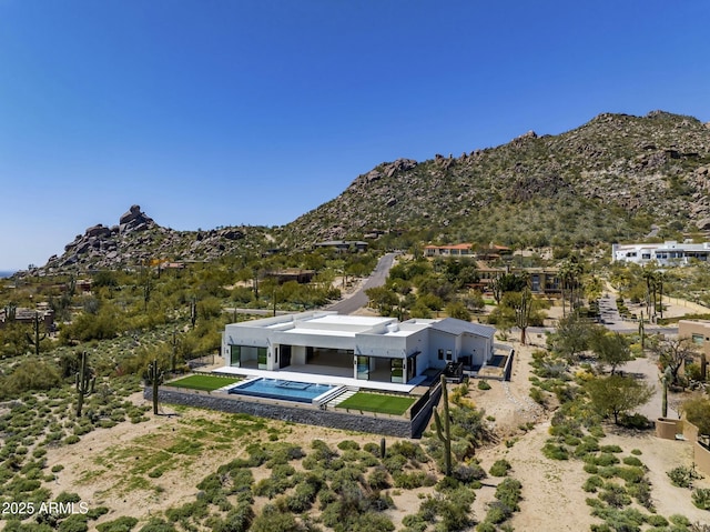 35801 N Meander Way, Carefree, AZ 85377 - aerial view with a mountain view