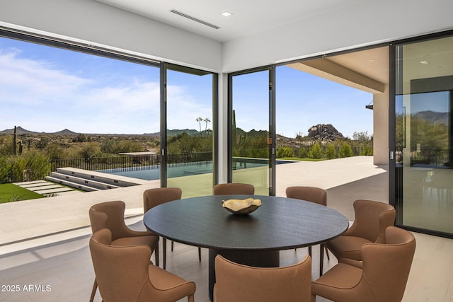 view of sunroom