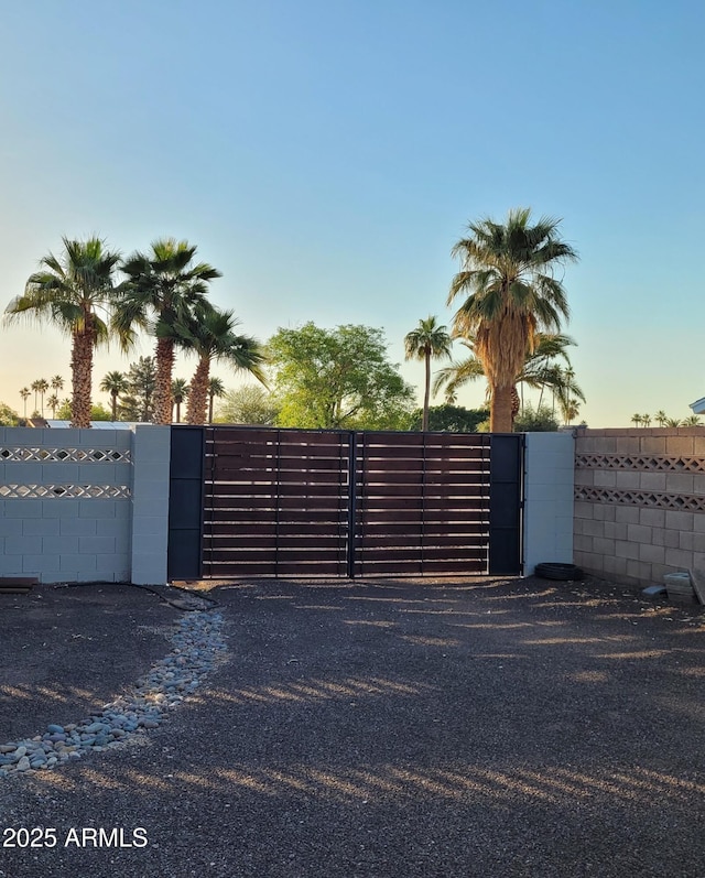 202 N Florence Ave, Litchfield Park, AZ 85340 - gate at dusk featuring fence