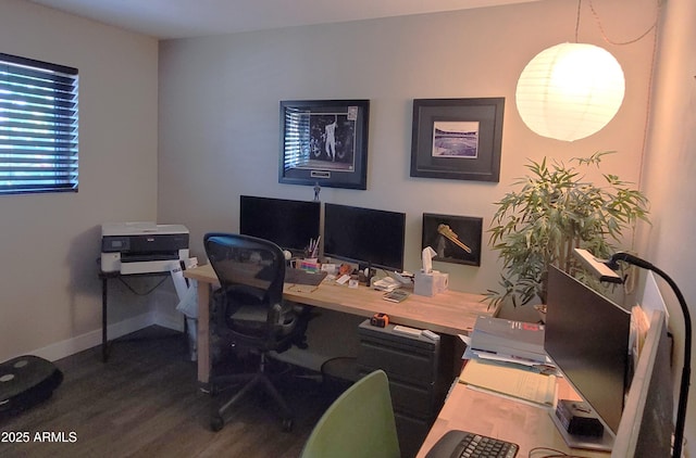 202 N Florence Ave, Litchfield Park, AZ 85340 - office featuring dark wood-style flooring and baseboards
