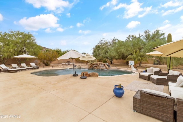 3019 W Trail Dr, Phoenix, AZ 85086 - pool with fence and a patio