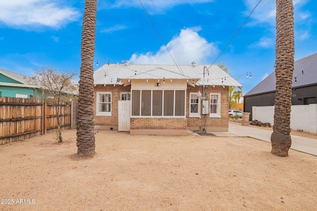 view of rear view of property