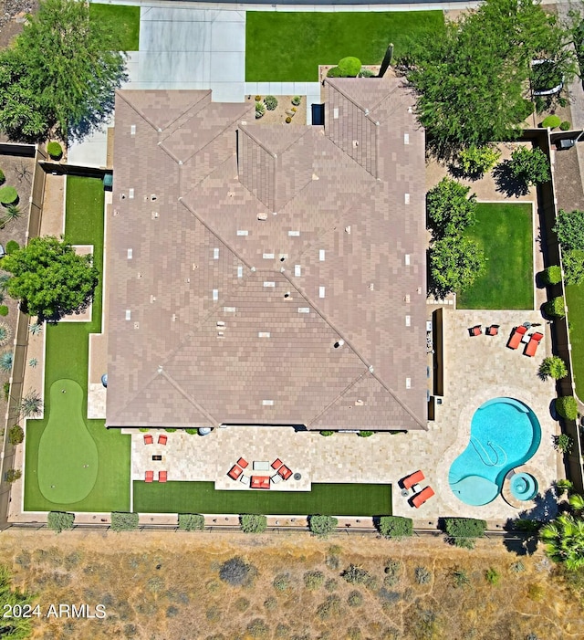 birds eye view of property