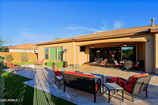 view of patio / terrace with fence