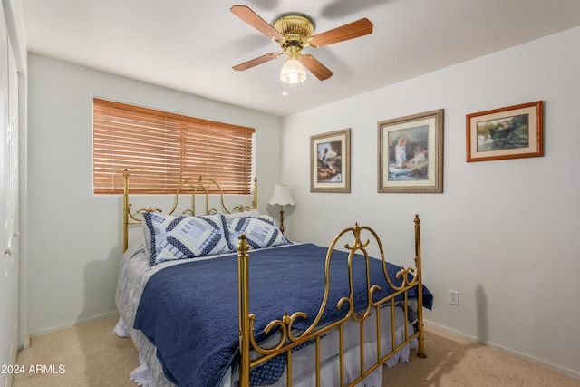 47012 N New River Rd, New River, AZ 85087 - carpeted bedroom featuring baseboards and a ceiling fan