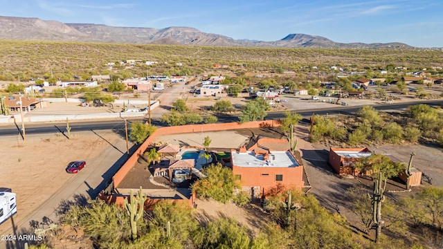 47012 N New River Rd, New River, AZ 85087 - aerial view of property and surrounding area featuring a mountain backdrop
