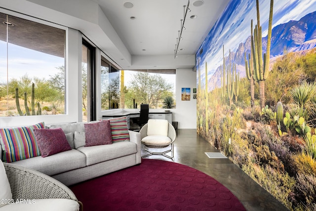 view of sunroom