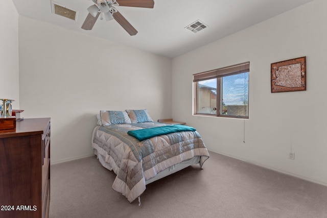 22900 W Hylton Way, Congress, AZ 85332 - bedroom with light carpet and ceiling fan