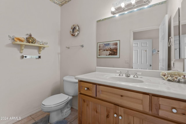 22900 W Hylton Way, Congress, AZ 85332 - bathroom featuring vanity, tile patterned flooring, and toilet