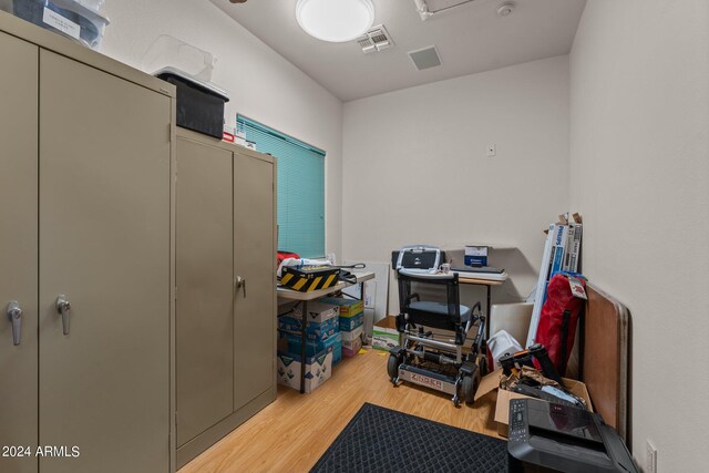 22900 W Hylton Way, Congress, AZ 85332 - miscellaneous room featuring light hardwood / wood-style floors