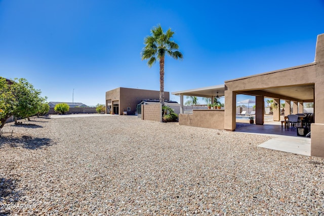 view of yard with a patio area