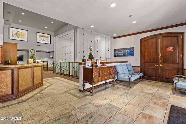 reception area featuring visible vents