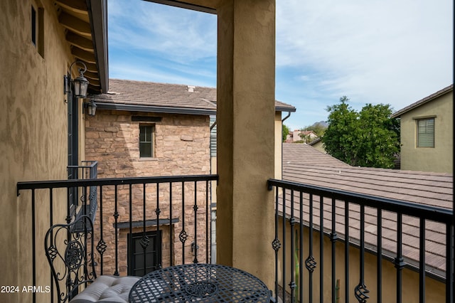 view of balcony