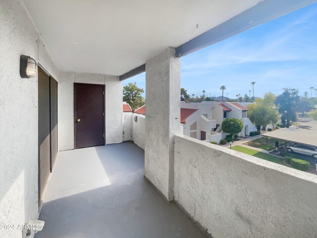 view of balcony