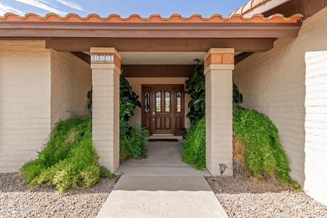 view of entrance to property