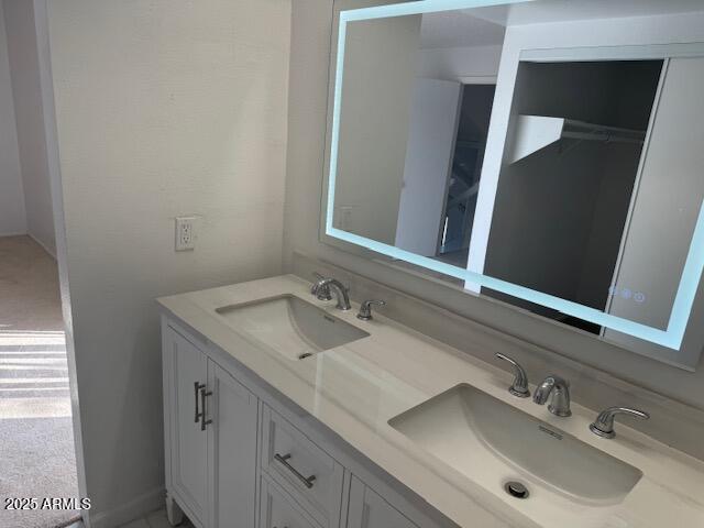 bathroom with vanity