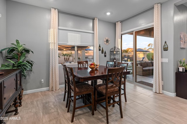 view of dining room