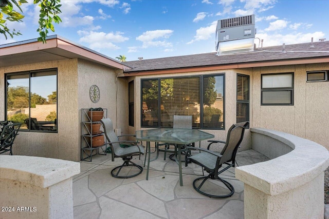 view of patio / terrace with central AC