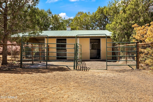 view of horse barn