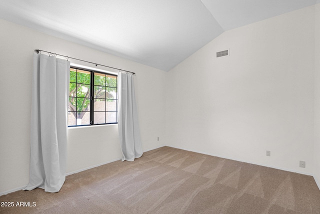 9797 N 100th Pl, Scottsdale, AZ 85258 - carpeted spare room featuring vaulted ceiling