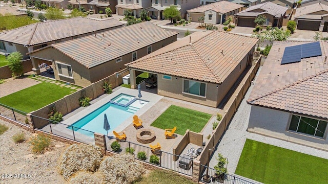 11951 W Wier Ave, Avondale, AZ 85323 - aerial view of residential area with a pool