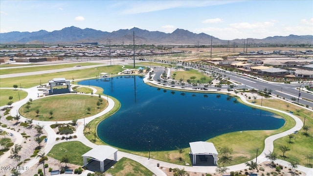 11951 W Wier Ave, Avondale, AZ 85323 - aerial view of property's location with a water and mountain view and nearby suburban area