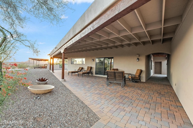 view of patio / terrace featuring outdoor lounge area