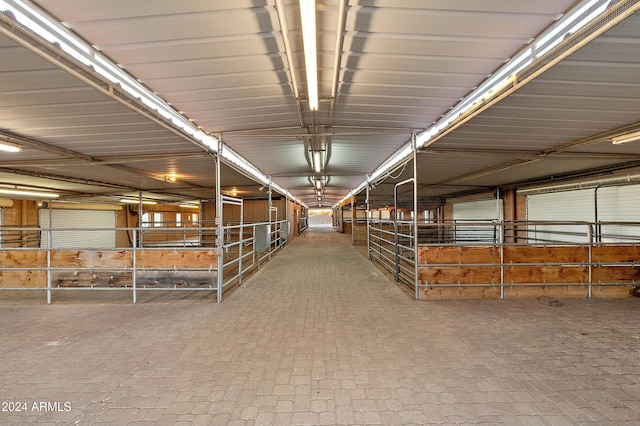 view of horse barn